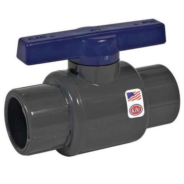 Homestead 2 in. PVC Ball Valve - Grey - 2 in. HO3311799 - main